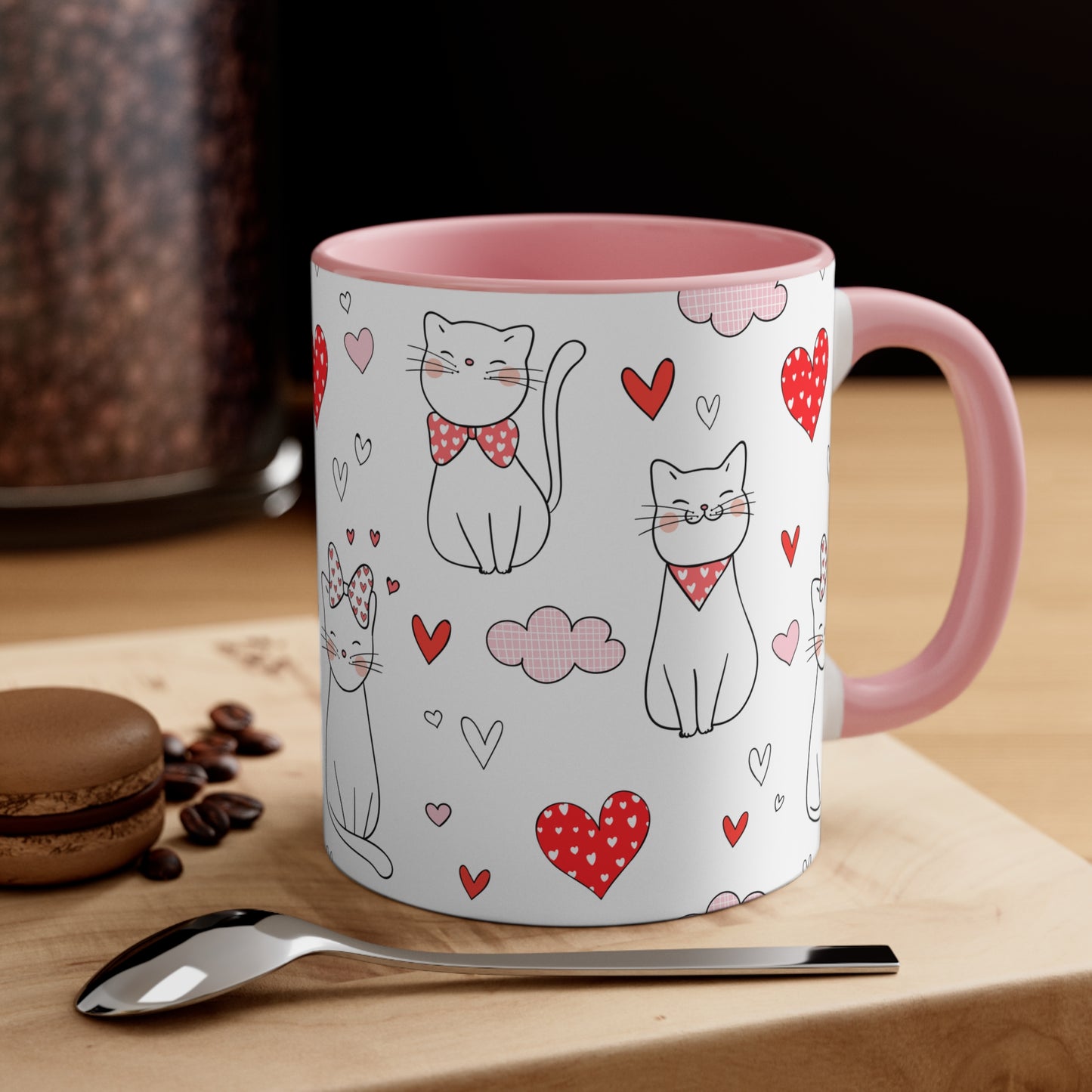 Cat Lover Accent Coffee Mug, 11oz