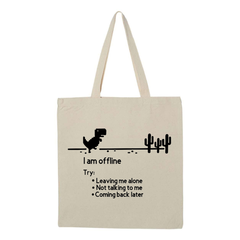 I'm Offline Canvas Tote Bag