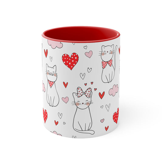 Cat Lover Accent Coffee Mug, 11oz