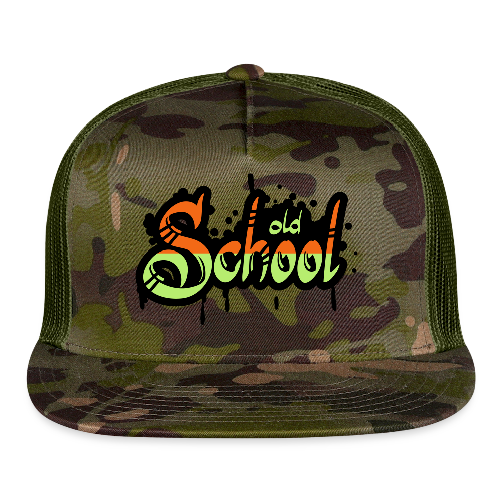Old School Trucker Hat - MultiCam\green