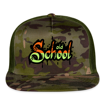 Old School Trucker Hat - MultiCam\green