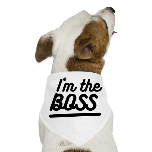 Custom Dog Bandana - white