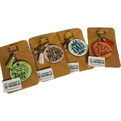 Fun & Sassy Sublimated Keychains (Set of 5)