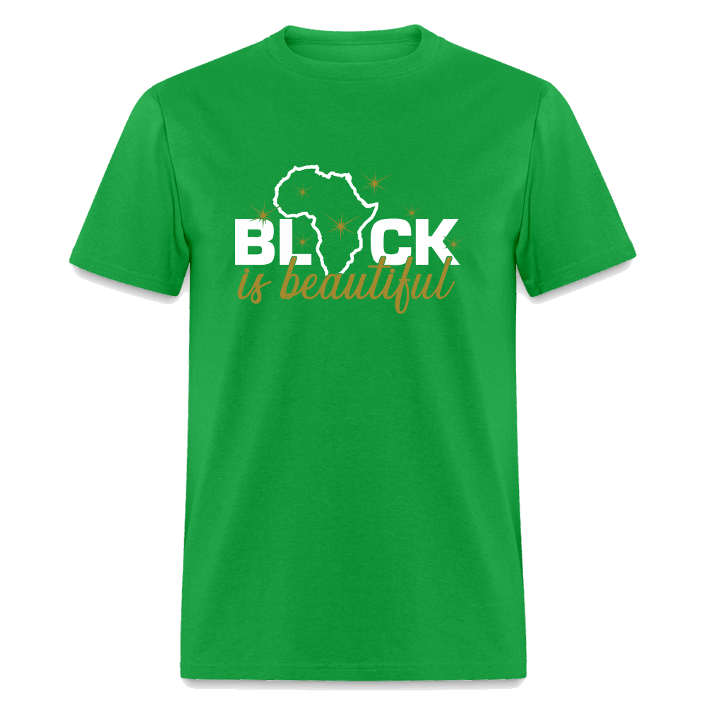 Black Is Beautiful Unisex Classic T-Shirt - bright green