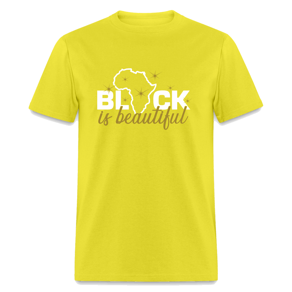 Black Is Beautiful Unisex Classic T-Shirt - yellow