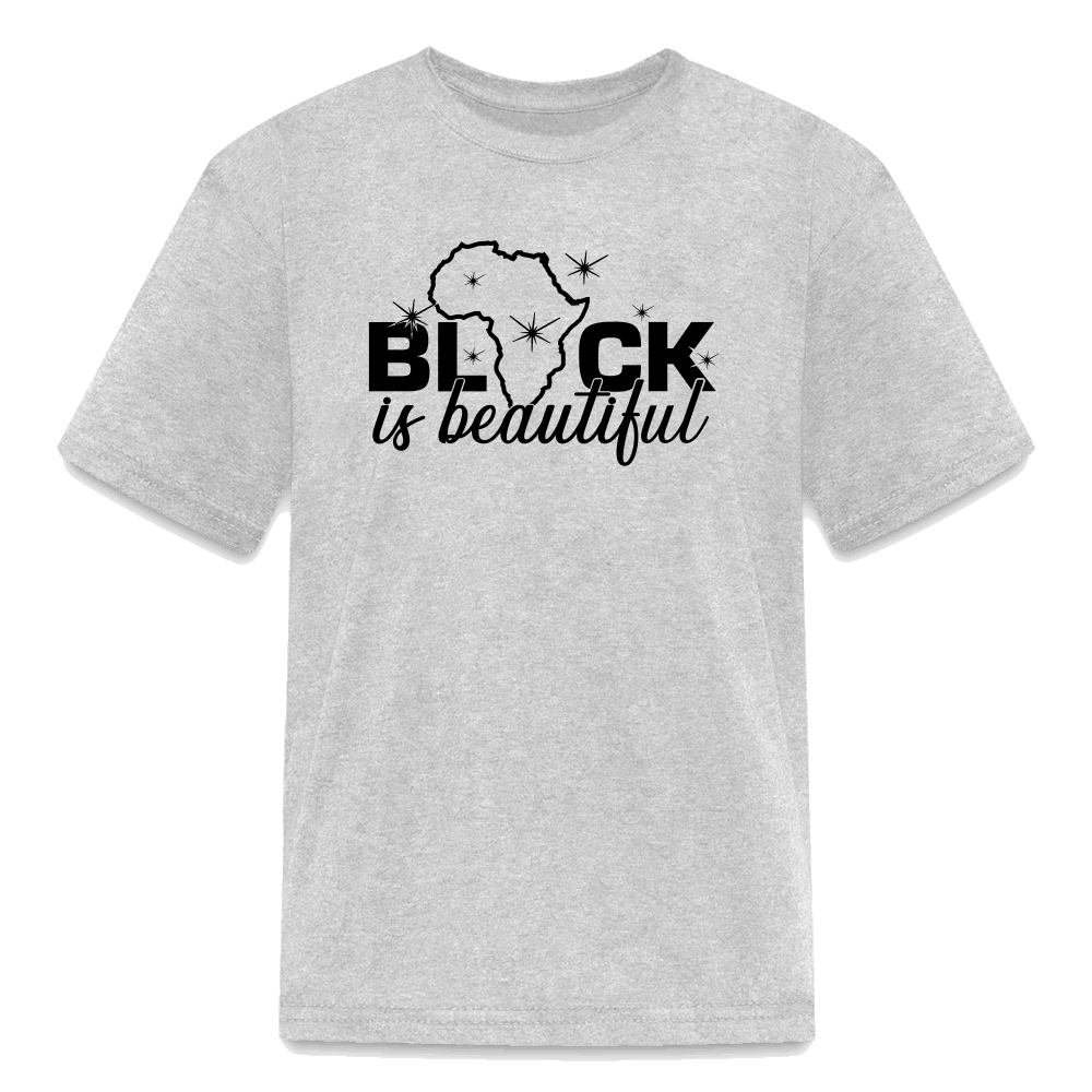 Black Is Beautiful Kids' T-Shirt - heather gray