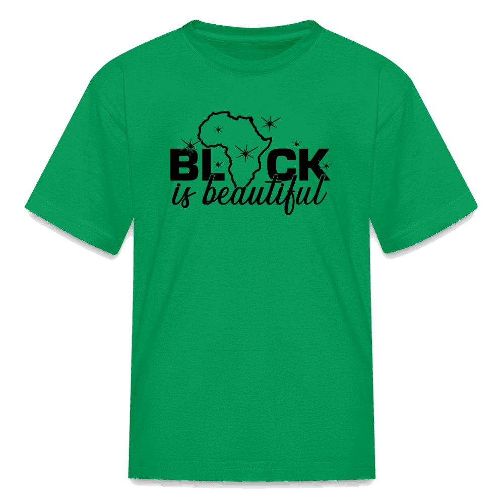 Black Is Beautiful Kids' T-Shirt - kelly green