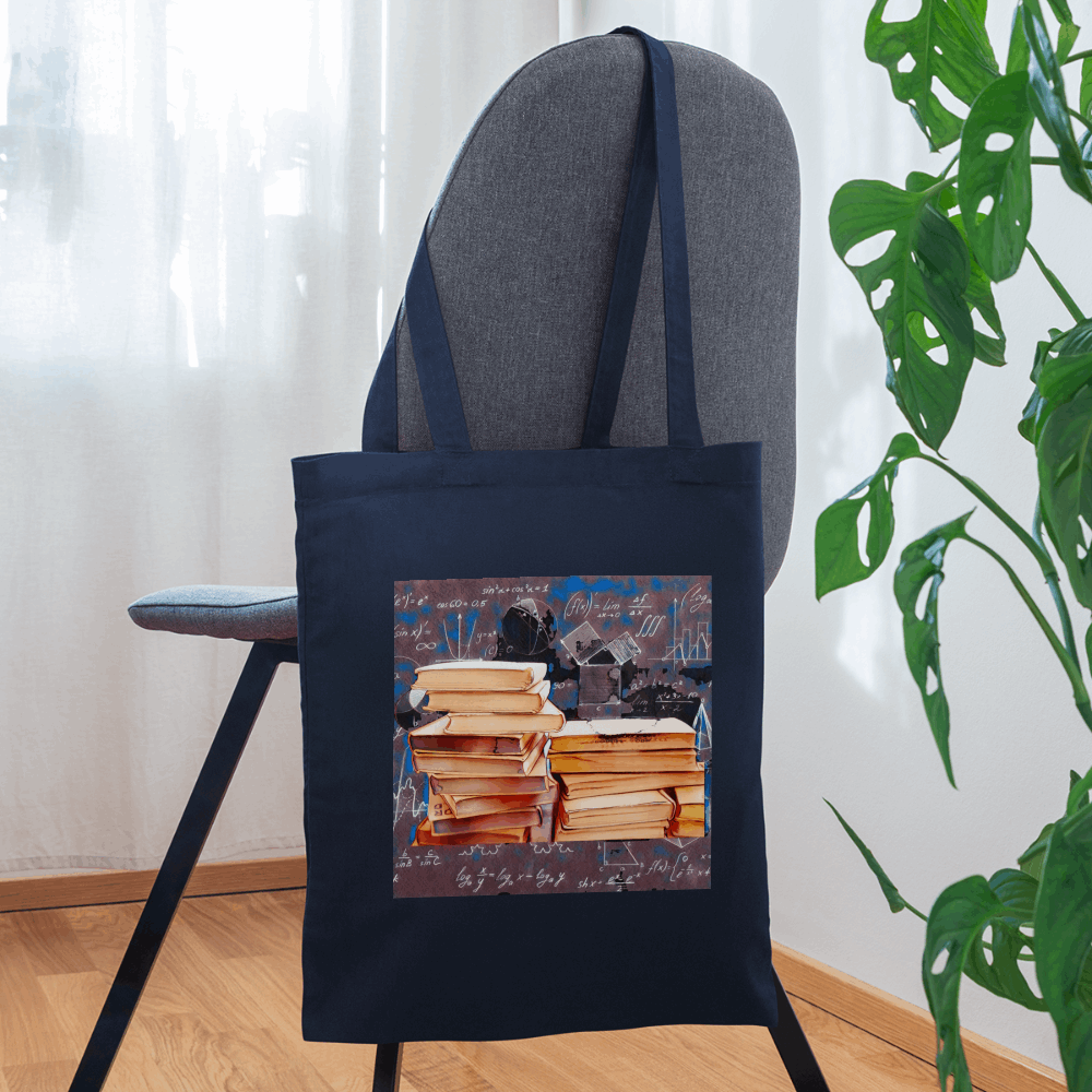 The Books Tote Bag - navy