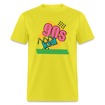 Unisex Classic T-Shirt - 90's Kid - yellow