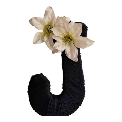 Jute Wrapped Monogram Wreath