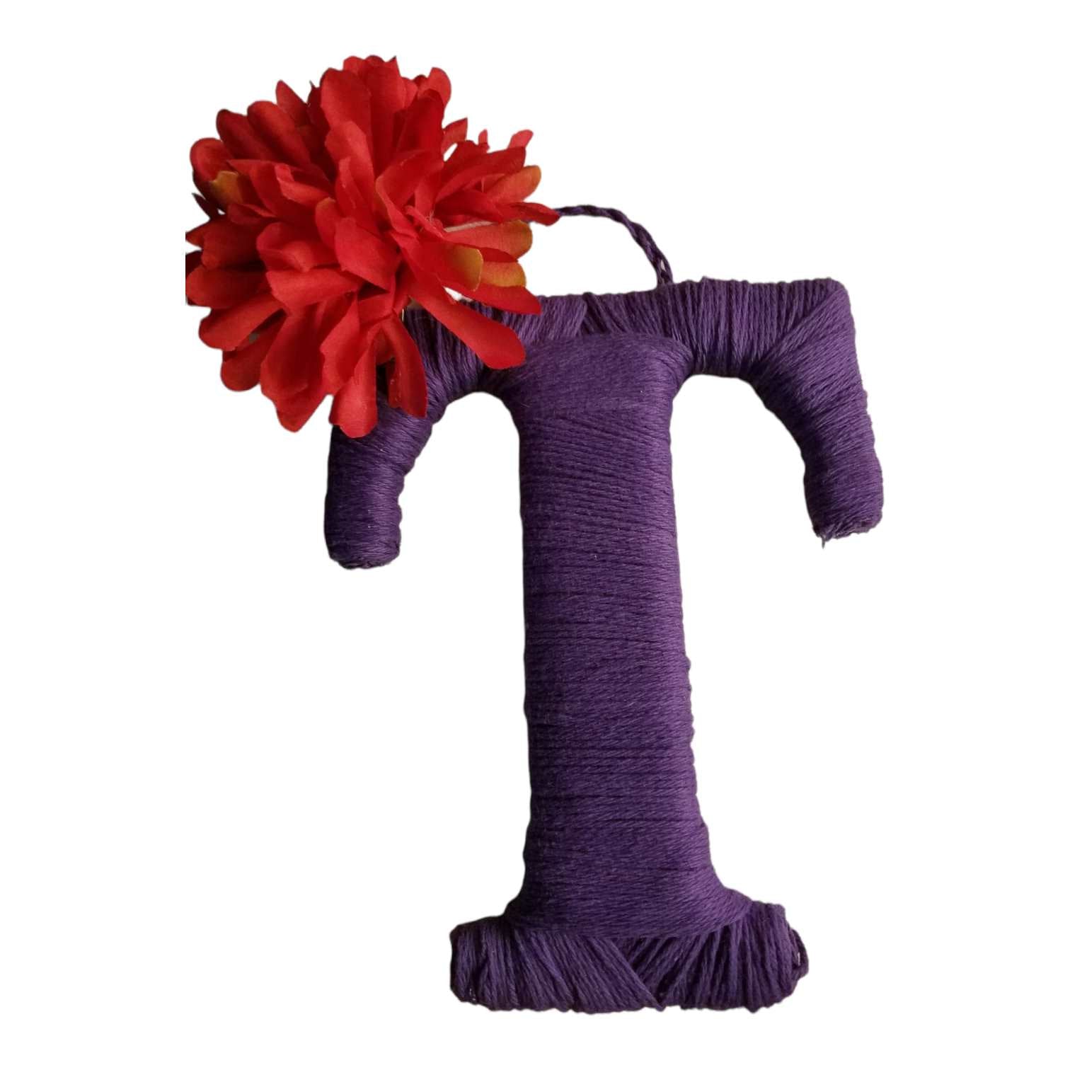 Jute Wrapped Monogram Wreath