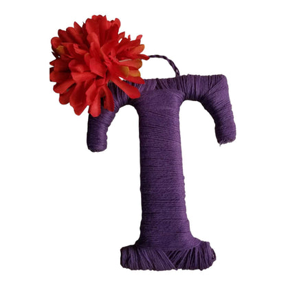 Jute Wrapped Monogram Wreath