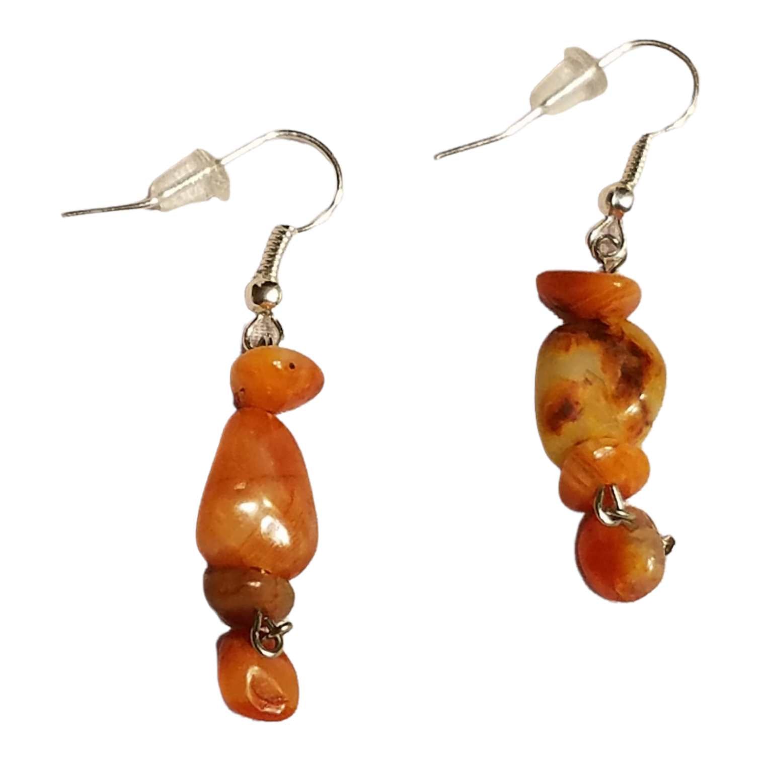 Small Gemstone Dangle Earrings