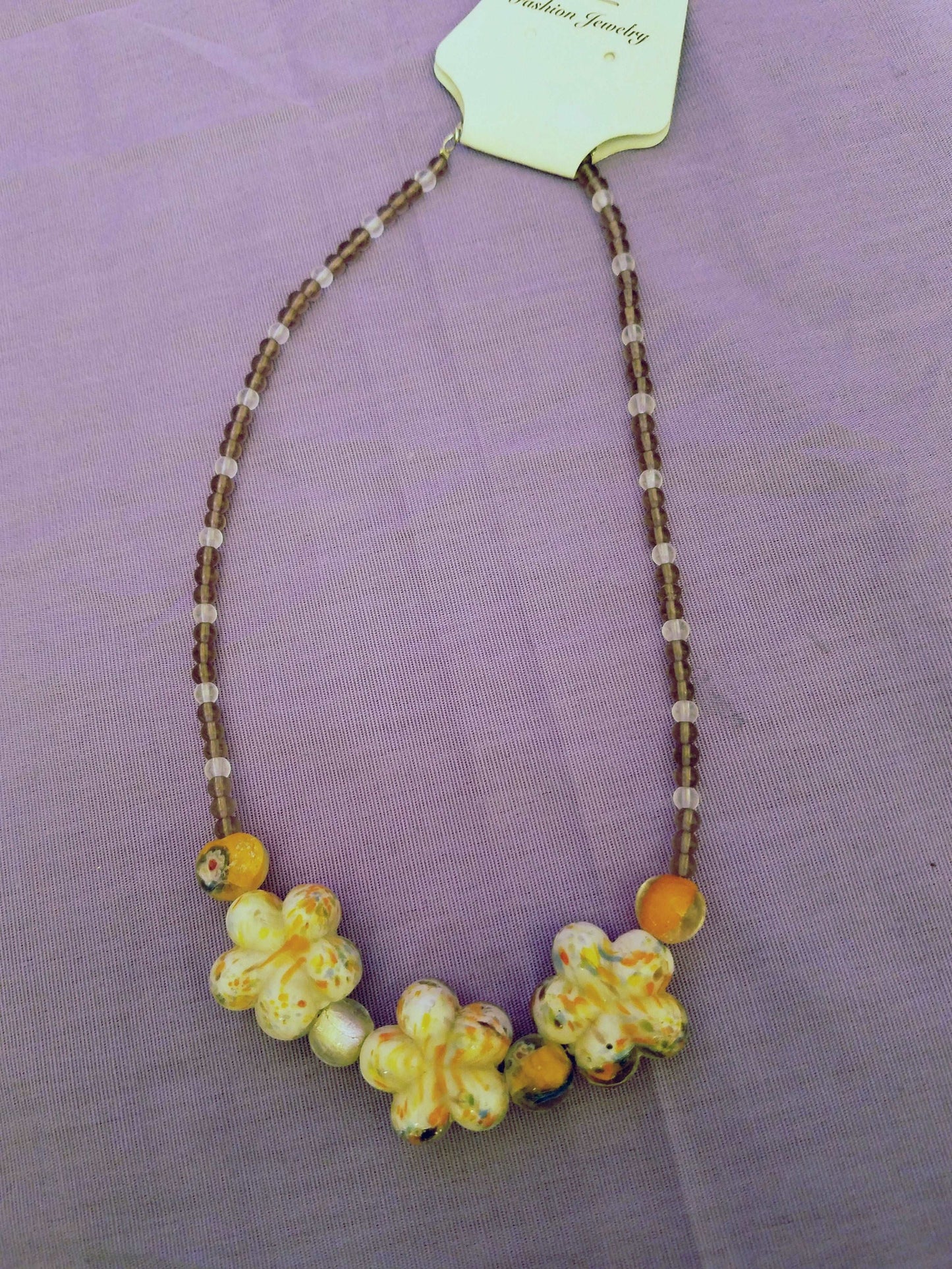 Pressed / Lampworked Necklace