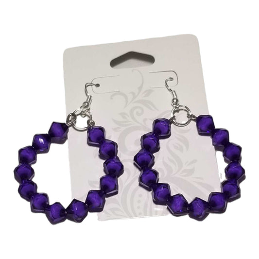 Women's Purple Hoop Earrings