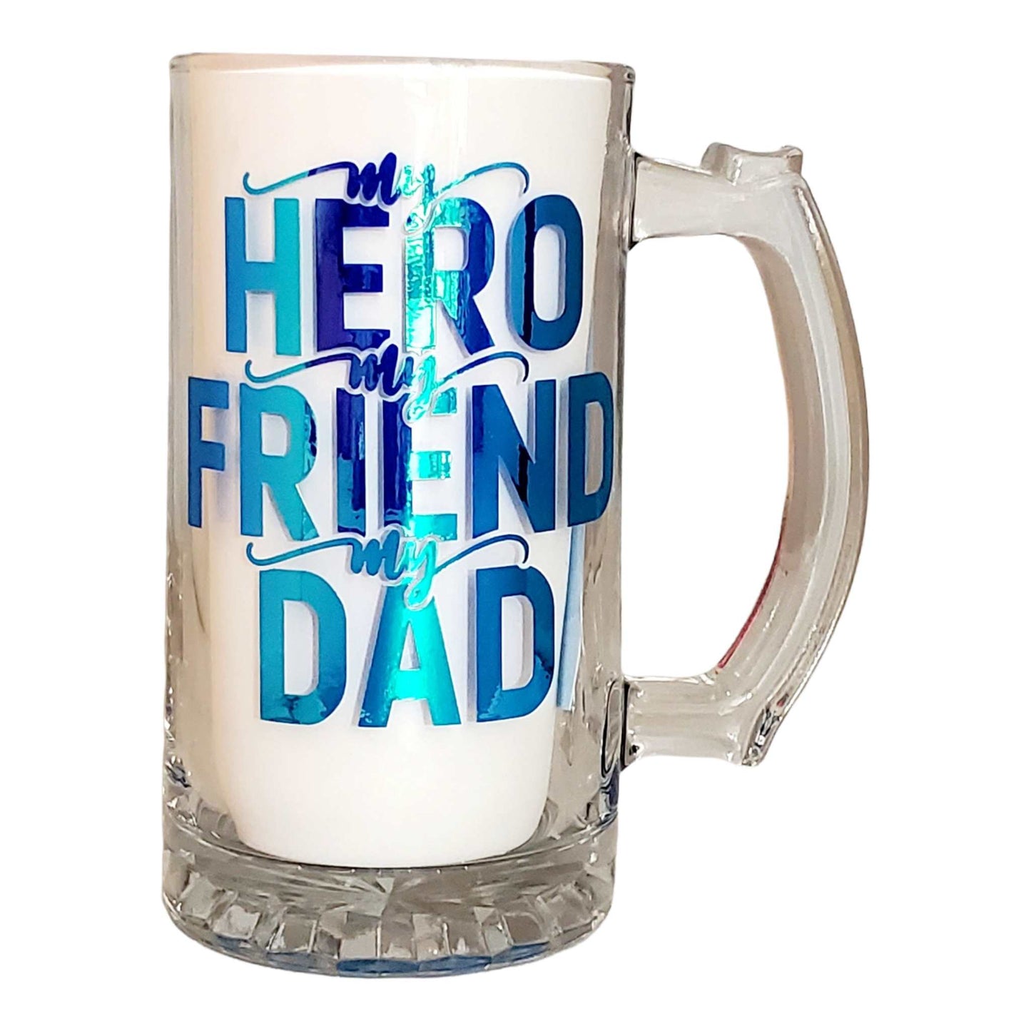My Hero My Friend My Dad Beer Mug
