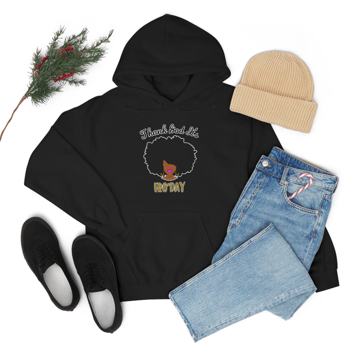 Thank God It's Fro'day Heavy Blend™ Hooded Sweatshirt