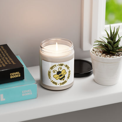Bee Kind White Sage & Lavender Scented Soy Candle, 9oz