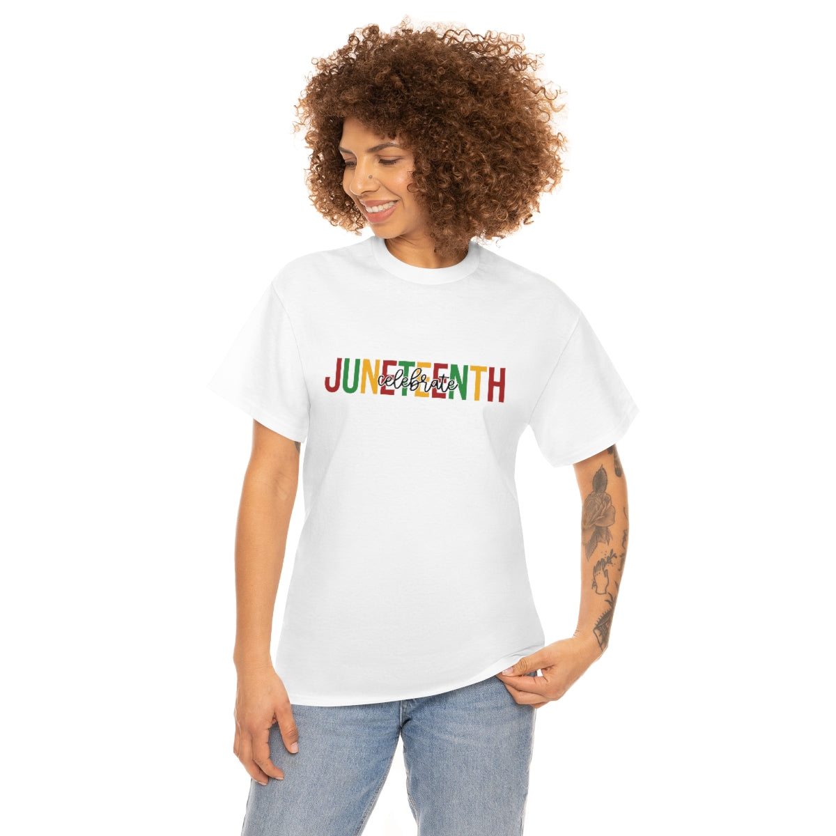 Celebrate Juneteenth Unisex Heavy Cotton Tee
