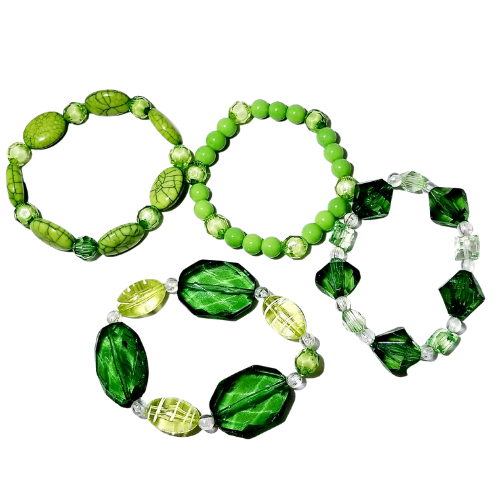 Women's Lime Green  Stack Bracelets