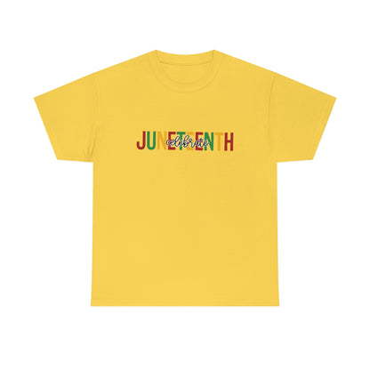 Celebrate Juneteenth Unisex Heavy Cotton Tee