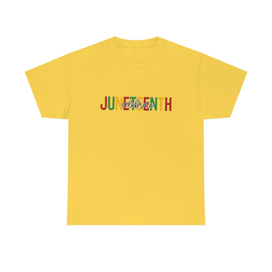 Celebrate Juneteenth Unisex Heavy Cotton Tee
