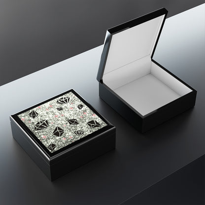 Diamond Print Jewelry Box
